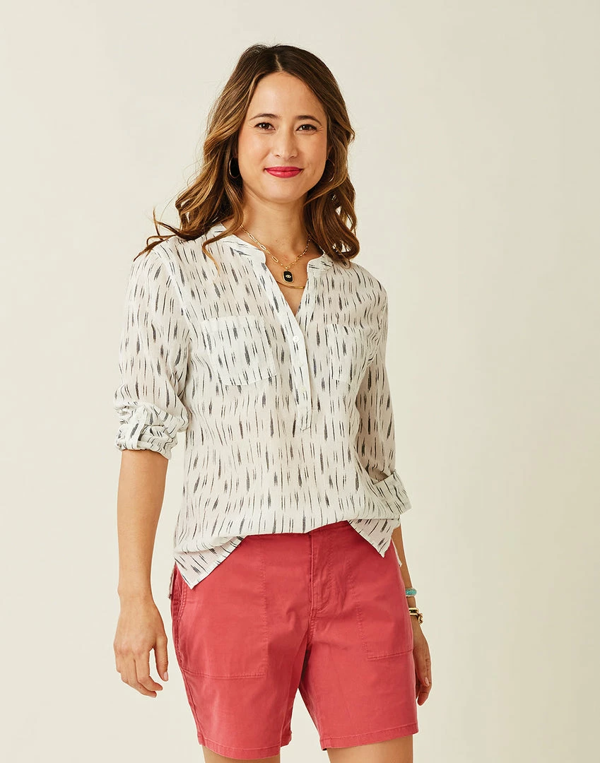 Carve Dylan Gauze Shirt - Cloud Ikat WOMENS 1 Carve Dylan Gauze Shirt - Cloud Ikat WOMENS