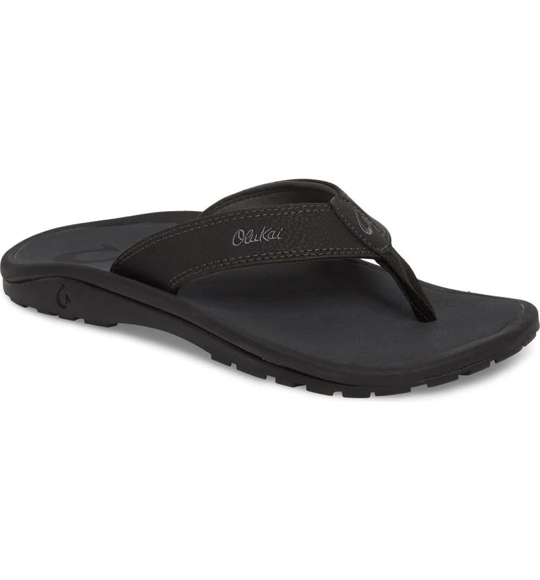 Olukai M's Ohana Sandals - Black/Dark Shadow Footwear 1 Olukai M's Ohana Sandals - Black/Dark Shadow Footwear