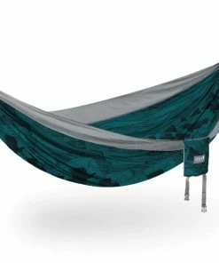 ENO Hammocks ACCESSORIES Double Nest Patterned Hammocks- Mountains To Sea/Grey