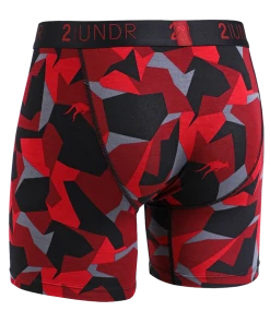 2 UNDR Base Layers Swing Shift Boxer Brief - Fire Camo