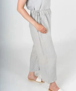 Lemonwood Puglia Wide Leg Pants - Lunar Rock