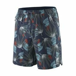 Vamosoutdoors M's Nine Trails Shorts 8 Inch- Tropical Ecuador: New Navy