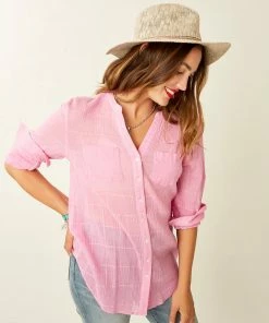 Carve Dylan Gauze Tunic - Light Fuschia WOMENS